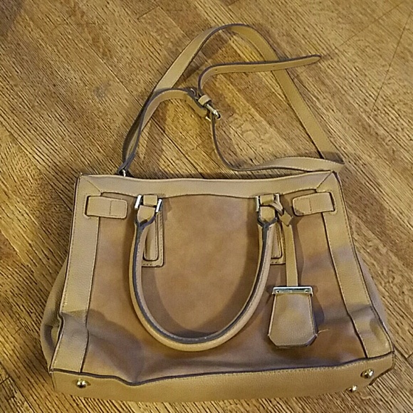 Merona Handbags - Merona crossbody handbag / satchel Tan in color